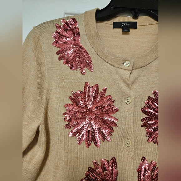 J Crew Sequin Cardigan Like New Worn Once Medium - Picture 3 of 4